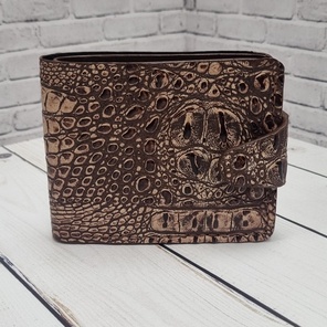 Портмоне Кошелек тиснение "Кайман"